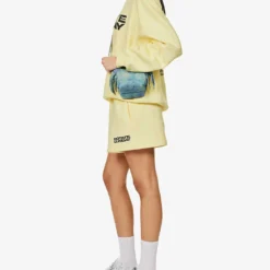 Logo-print Mid-rise Organic-cotton Sweat Shorts -Outlet Pique Style Store R04166484 TRANSPARENTYELLOW ALT01