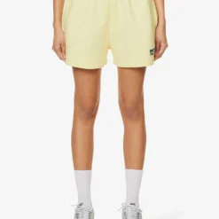 Logo-print Mid-rise Organic-cotton Sweat Shorts -Outlet Pique Style Store R04166484 TRANSPARENTYELLOW ALT02
