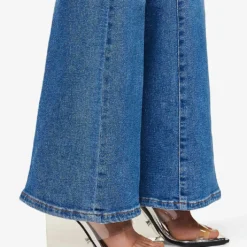 GOOD AMERICAN Good Legs Mid-rise Flared-leg Regular-fit Stretch-recycled Denim Jeans -Outlet Pique Style Store R04166581 INDIGO456 ALT05