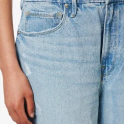 GOOD AMERICAN Good 90s Loose Wide-leg Mid-rise Denim Jeans -Outlet Pique Style Store R04166583 INDIGO472 ALT05