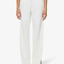 GOOD AMERICAN Good Boy Side-split Relaxed-fit Denim-blend Jeans -Outlet Pique Style Store R04166599 INDIGO497 ALT03