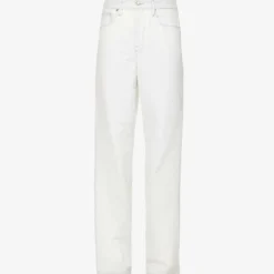 GOOD AMERICAN Good Boy Side-split Relaxed-fit Denim-blend Jeans