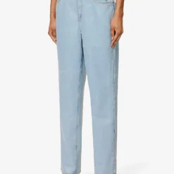 GOOD AMERICAN Good '90s Straight-leg Mi-rise Denim-blend Jeans -Outlet Pique Style Store R04166600 INDIGO498 ALT03