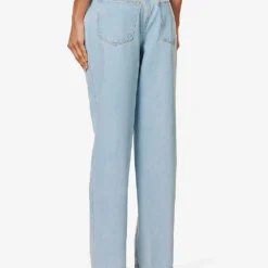 GOOD AMERICAN Good '90s Straight-leg Mi-rise Denim-blend Jeans -Outlet Pique Style Store R04166600 INDIGO498 ALT04