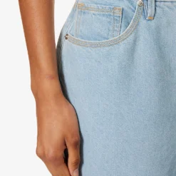 GOOD AMERICAN Good '90s Straight-leg Mi-rise Denim-blend Jeans -Outlet Pique Style Store R04166600 INDIGO498 ALT05