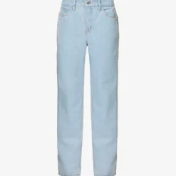 GOOD AMERICAN Good '90s Straight-leg Mi-rise Denim-blend Jeans