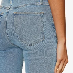 GOOD AMERICAN Good Legs Flared Low-rise Stretch-denim Jeans -Outlet Pique Style Store R04166603 INDIGO492 ALT06