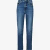 GOOD AMERICAN The Weekender Straight-leg Mid-rise Stretch Recycled-denim Jeans