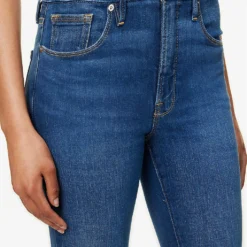 GOOD AMERICAN Good Petite Flare Flared-leg Mid-rise Stretch-denim Jeans -Outlet Pique Style Store R04166612 BLUE007 ALT04