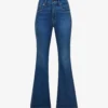 GOOD AMERICAN Good Petite Flare Flared-leg Mid-rise Stretch-denim Jeans