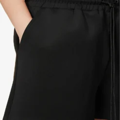 GOOD AMERICAN Scuba Drawstring-waistband Regular-fit Stretch-woven Shorts -Outlet Pique Style Store R04166621 BLACK001 ALT04