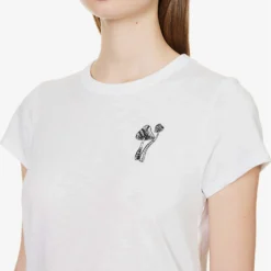 Rag & Bone Mushroom-embroidered Short-sleeved Organic-cotton T-shirt 10 Rag & Bone Mushroom-embroidered Short-sleeved Organic-cotton T-shirt -Outlet Pique Style Store R04166649 WHITE ALT04