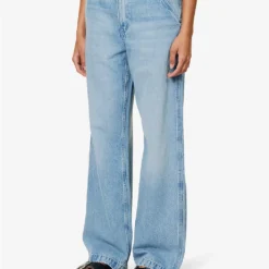 Rag & Bone Sid Carpenter Wide-leg Mid-rise Cotton-blend Jeans -Outlet Pique Style Store R04166653 KONA ALT02