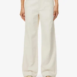 Rag & Bone Baggy Dre Straight-leg Low Rise Jeans -Outlet Pique Style Store R04166662 ECRU ALT02