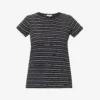 Rag & Bone Striped Short-sleeved Organic-cotton T-shirt