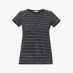 Rag & Bone Striped Short-sleeved Organic-cotton T-shirt