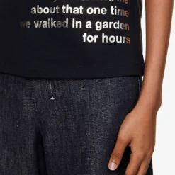 Aris Text-print Cotton-jersey T-shirt -Outlet Pique Style Store R04167372 ULTRAMARINE ALT04