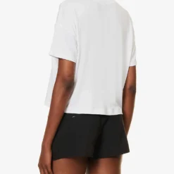 Vuori Energy Boxy-fit Stretch-jersey T-shirt -Outlet Pique Style Store R04167654 WHITE ALT03