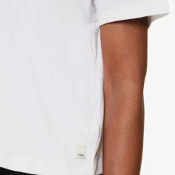 Vuori Energy Boxy-fit Stretch-jersey T-shirt -Outlet Pique Style Store R04167654 WHITE ALT04