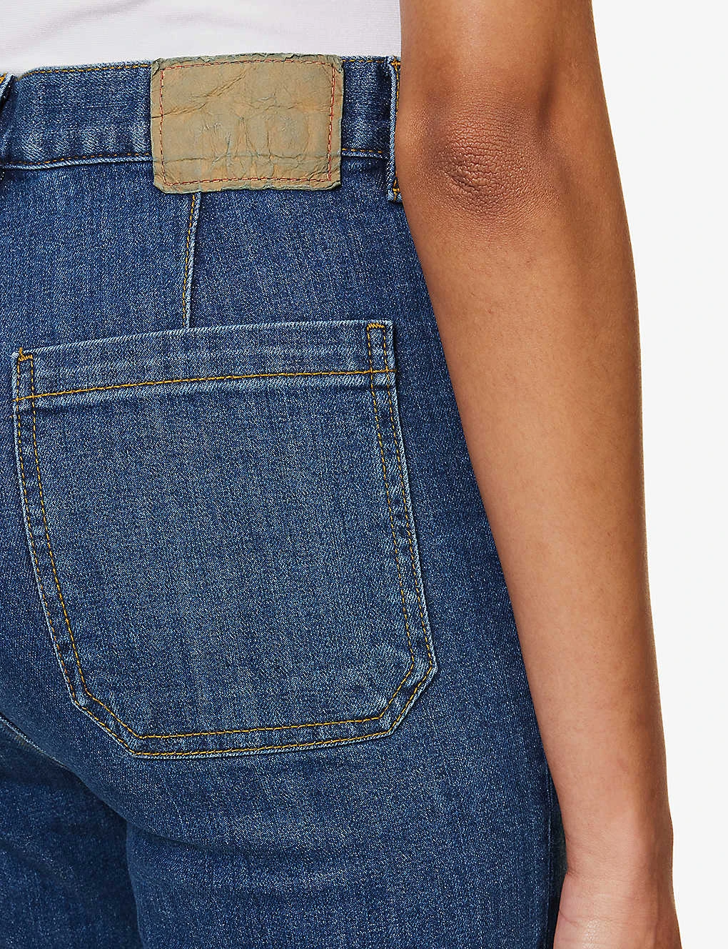 St Monica Flared High-rise Organic Denim-blend Jeans 6 St Monica Flared High-rise Organic Denim-blend Jeans - Image 6