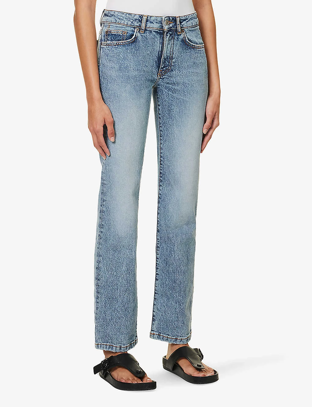 Eiffel Straight-leg Low-rise Stretch-organic Denim Jeans 3 Eiffel Straight-leg Low-rise Stretch-organic Denim Jeans - Image 3