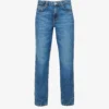 Niagra Straight-leg Mid-rise Organic And Recycled Denim-blend Jeans