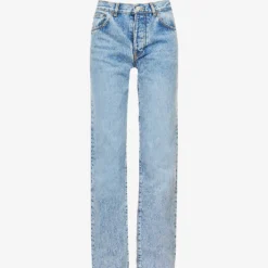 Rodeo Straight-leg Mid-rise Organic And Recycled Denim-blend Jeans
