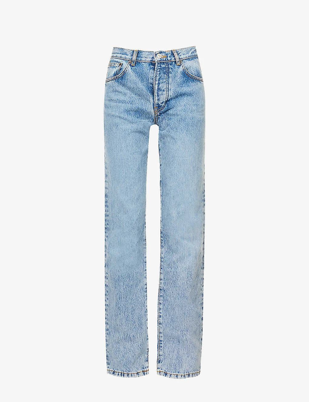 Rodeo Straight-leg Mid-rise Organic And Recycled Denim-blend Jeans 1 Rodeo Straight-leg Mid-rise Organic And Recycled Denim-blend Jeans