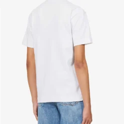 FIORUCCI Angel-pattern Organic Cotton-jersey T-shirt -Outlet Pique Style Store R04168331 WHITE ALT03