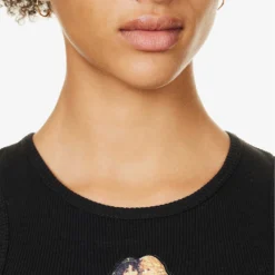 FIORUCCI Angels Organic Stretch-cotton Top 9 FIORUCCI Angels Organic Stretch-cotton Top -Outlet Pique Style Store R04168335 BLACK ALT04