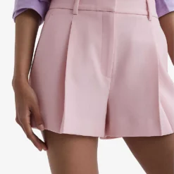 Reiss Marina Pleated Woven Shorts -Outlet Pique Style Store R04168931 PINK ALT02