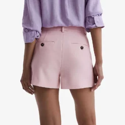 Reiss Marina Pleated Woven Shorts -Outlet Pique Style Store R04168931 PINK ALT03