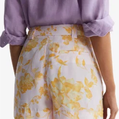 Reiss Bonnie High-rise Floral-print Woven Shorts -Outlet Pique Style Store R04168933 MULTI ALT03