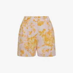 Reiss Bonnie High-rise Floral-print Woven Shorts