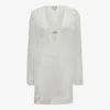 Reiss April Semi-sheer Striped Woven Kaftan