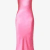 Exclusive Heather Strapless Satin Maxi Dress