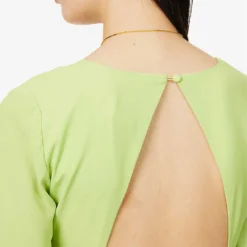 Exclusive Frieda Colour-block Woven Maxi Dress 11 Exclusive Frieda Colour-block Woven Maxi Dress -Outlet Pique Style Store R04169539 GREEN ALT05