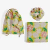 Ted Baker Denisy Beach Floral-print Cotton Sarong And Scrunchy Set
