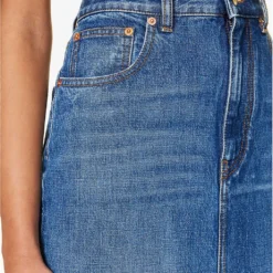 Valentino High-rise Train-hem Denim Maxi Skirt 11 Valentino High-rise Train-hem Denim Maxi Skirt -Outlet Pique Style Store R04169660 DENIMSCURO ALT05