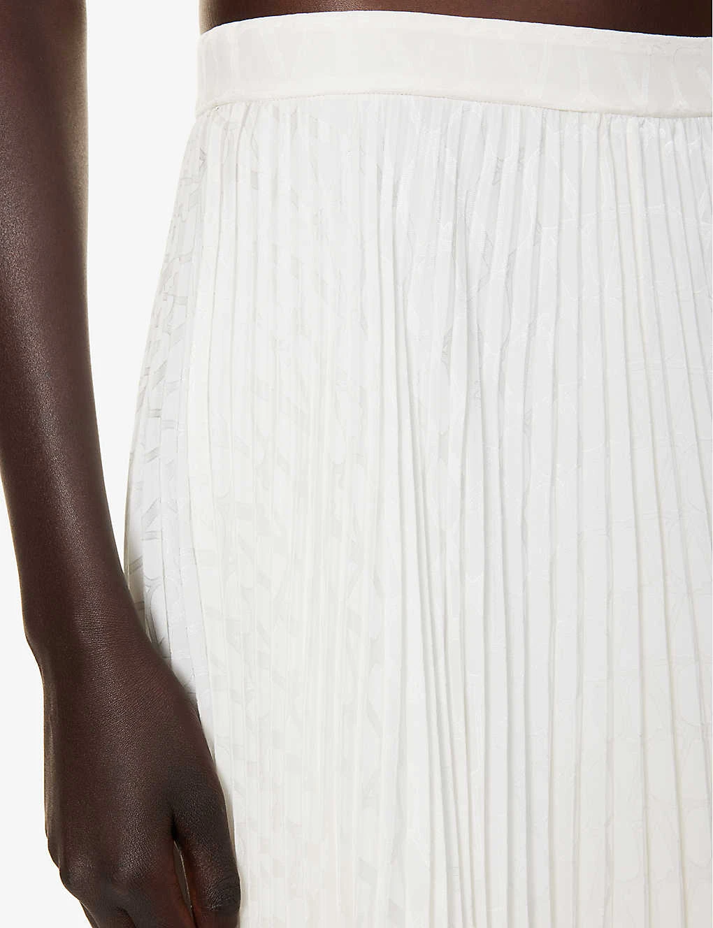 Valentino Pleated Silk Midi Skirt 5 Valentino Pleated Silk Midi Skirt - Image 5