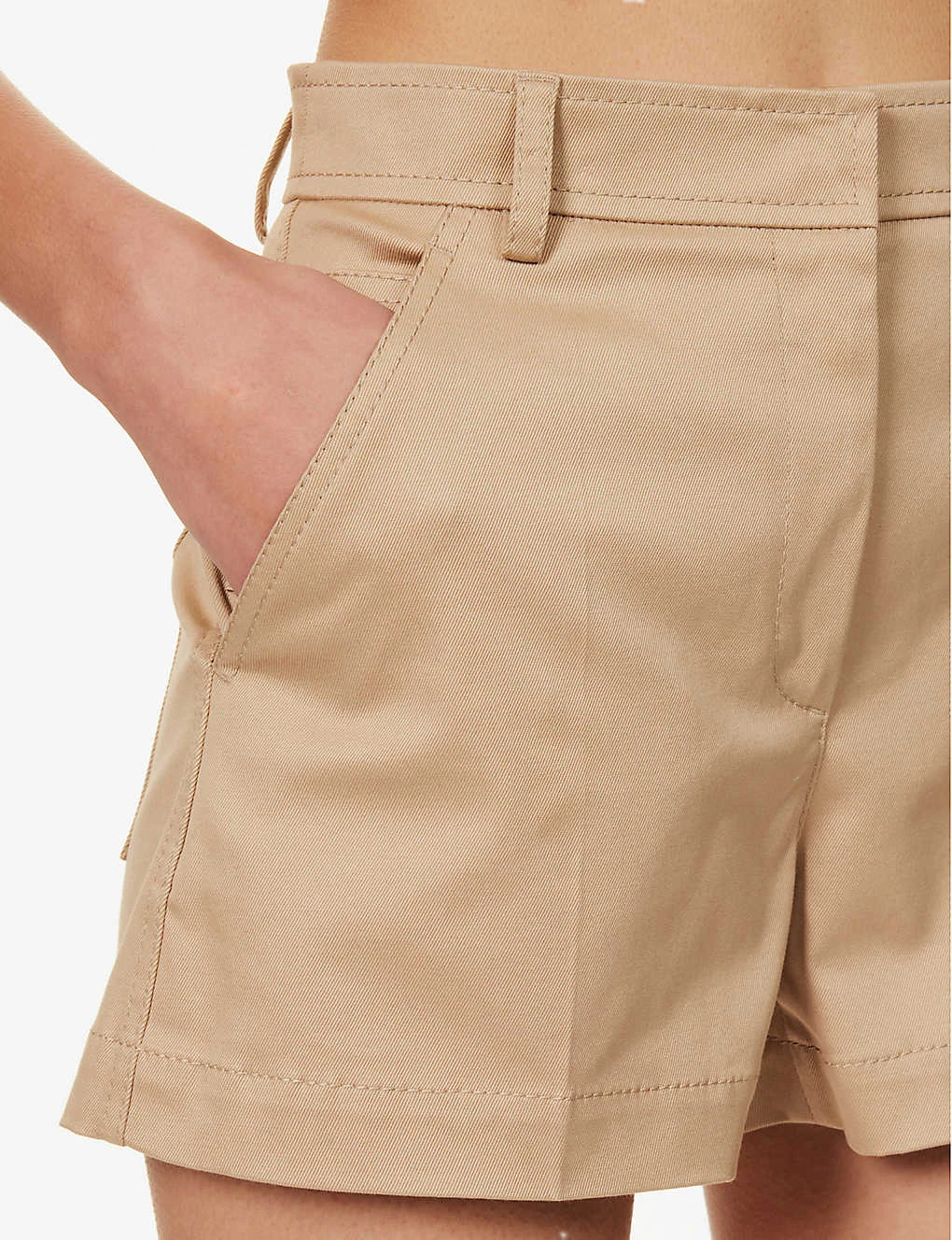 Valentino Pressed-crease Straight-leg Stretch-cotton Shorts 6 Valentino Pressed-crease Straight-leg Stretch-cotton Shorts - Image 6