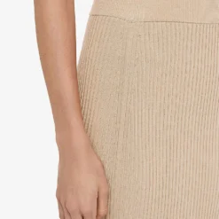 Joseph Ribbed Mid-rise Stretch-knit Midi Pencil Skirt -Outlet Pique Style Store R04169973 DESERTCOMBO ALT04