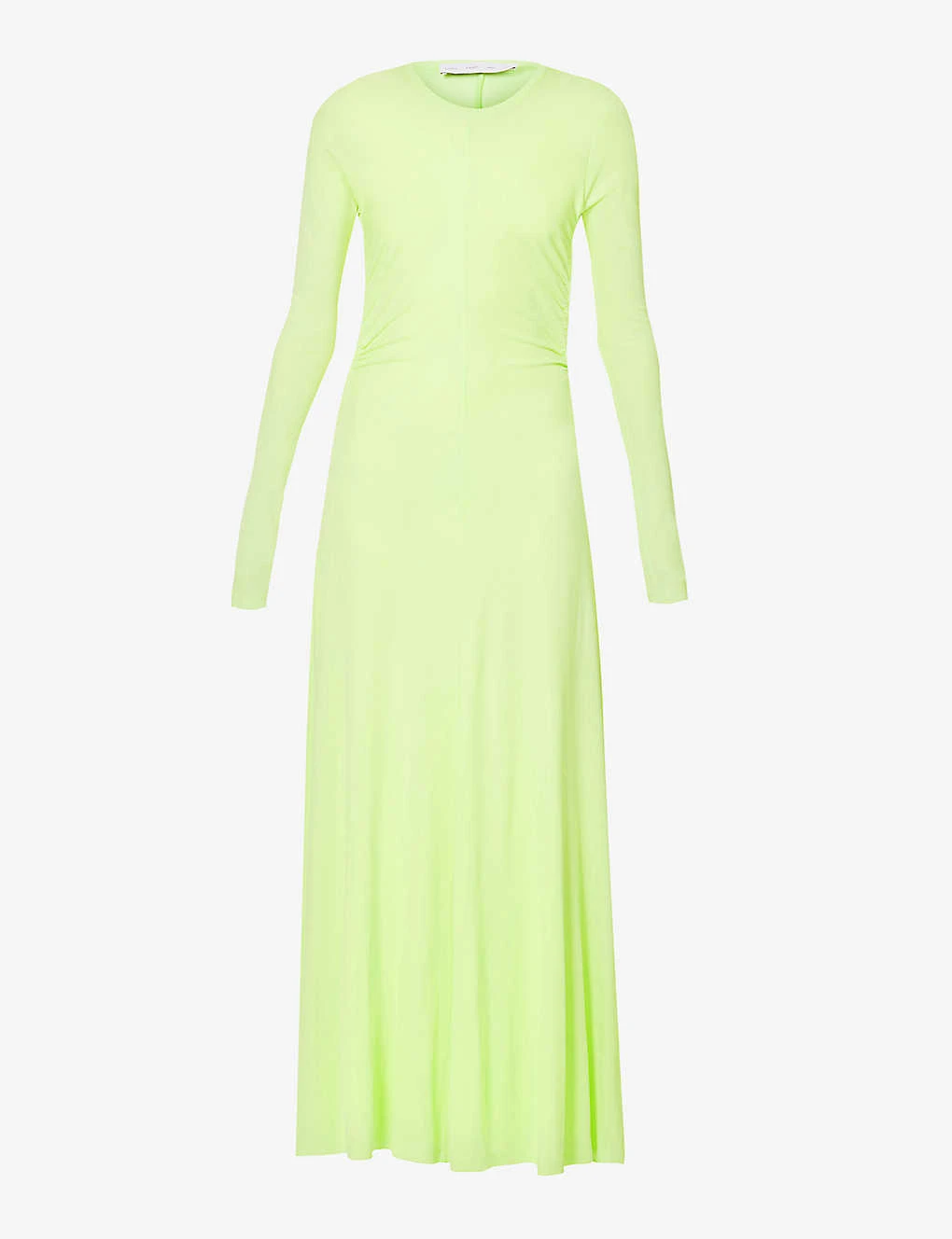 Long-sleeved Tie-back Cotton Maxi Dress