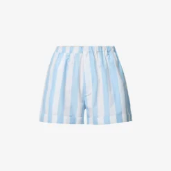Classic Striped Cotton Shorts