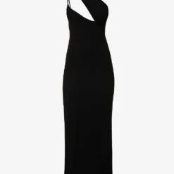 Kori One-shoulder Stretch-woven Maxi Dress