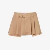 Adara Pleated Woven Mini Skirt