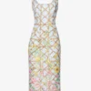 Agave Sequin-embellished Fitted Woven Midi Dress