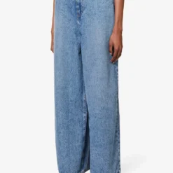 Sasha Wide-leg Mid-rise Denim Jeans -Outlet Pique Style Store R04173162 WORNWASH ALT02