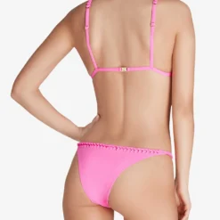 AGENT PROVOCATEUR Sofi Braided Triangle Bikini Top -Outlet Pique Style Store R04173960 HOTPINK ALT03