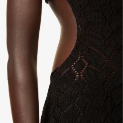 Exclusive Bambi Cut-out Knitted-cotton Mini Dress 11 Exclusive Bambi Cut-out Knitted-cotton Mini Dress -Outlet Pique Style Store R04174166 BLACK ALT05